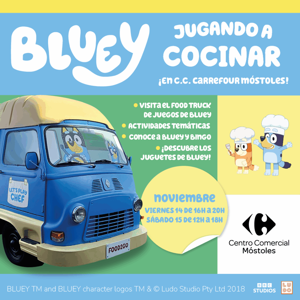 Bluey y Bingo en Móstoles
